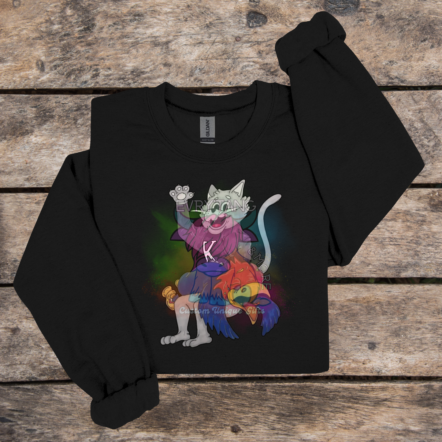 K-State Cat vs KU Sweatshirt - Rivalry Showdown - evrytang and more