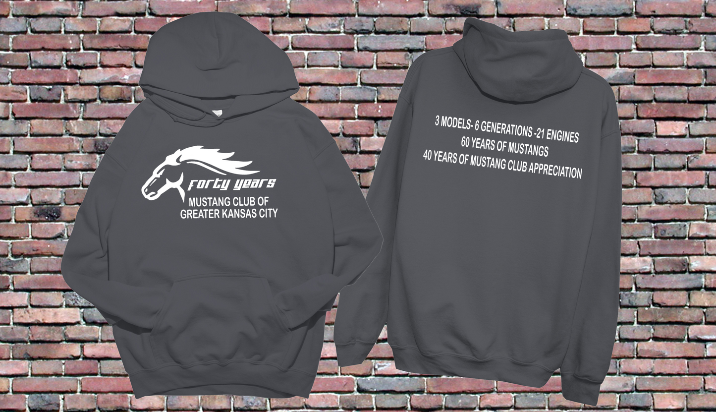 40 Year Anniversary Mustang Club Hoodie - evrytang and more