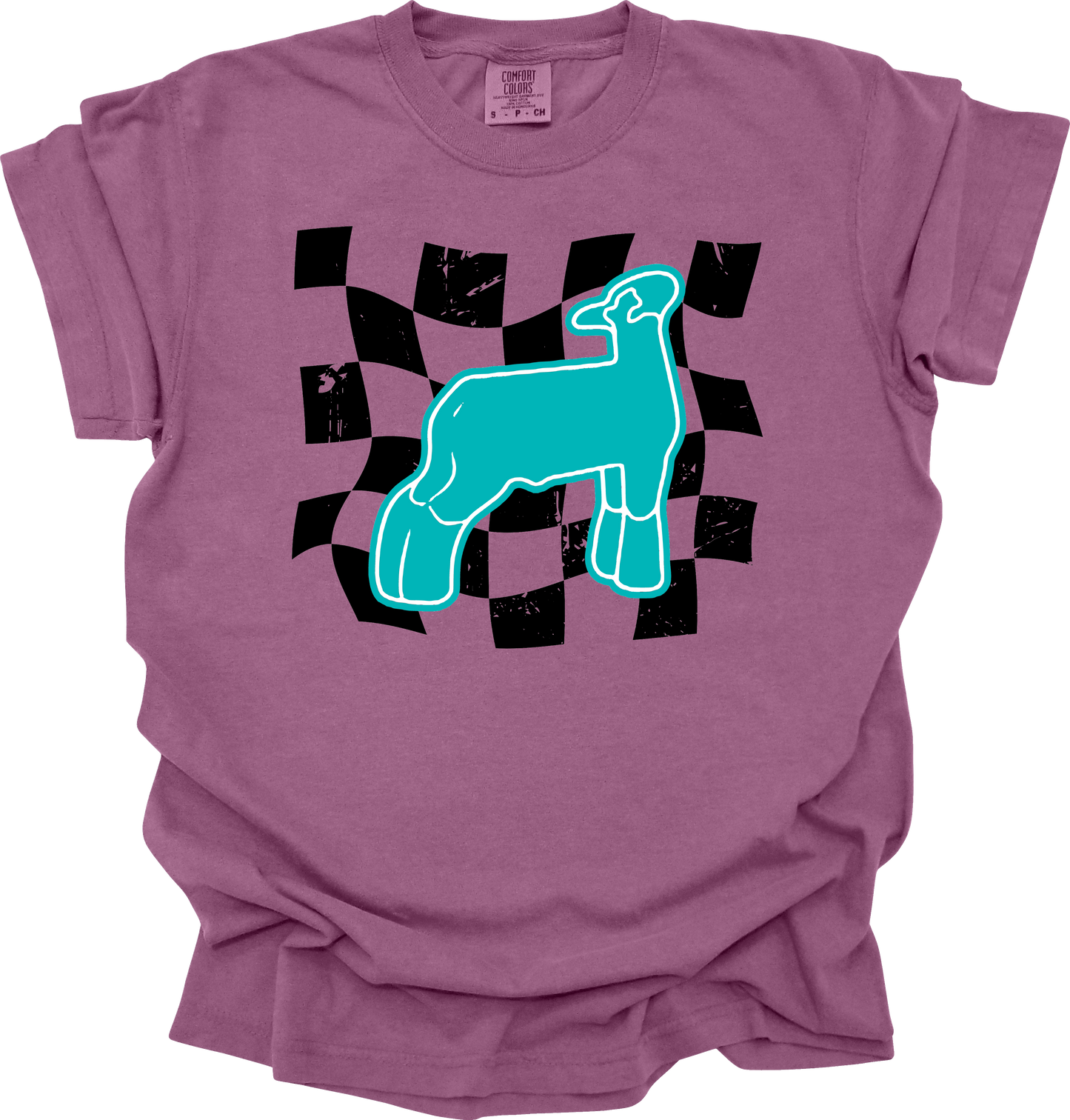 Show lamb checkered design