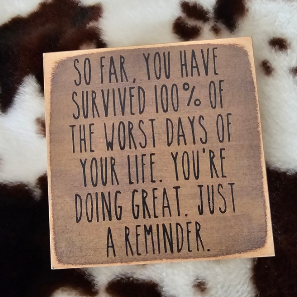 Just A Reminder-5X5 wooden sign