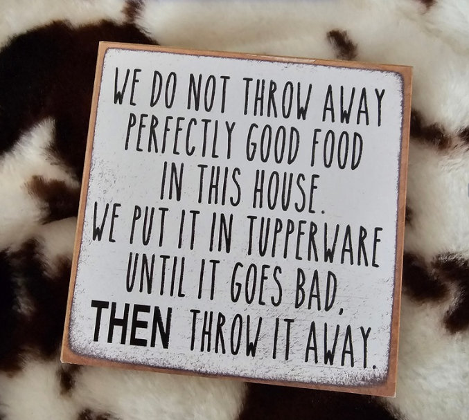 Tupperware-5x5 wooden sign