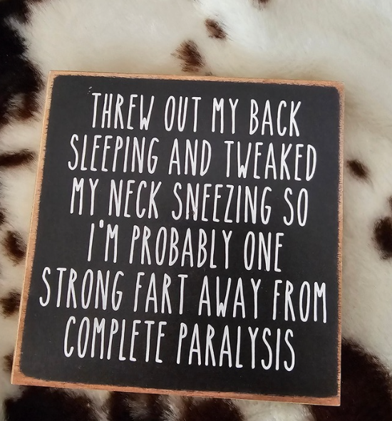 Paraylsis-5x5 wooden sign