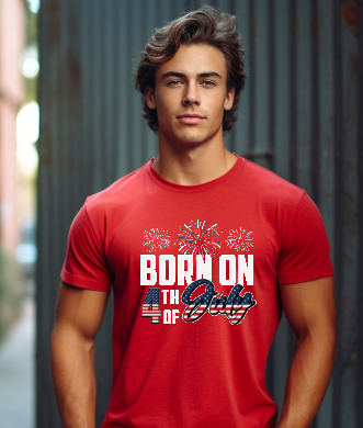 Celebrate with "Born on the 4th of July" T-Shirts - Patriotic and Stylish! - evrytang and more