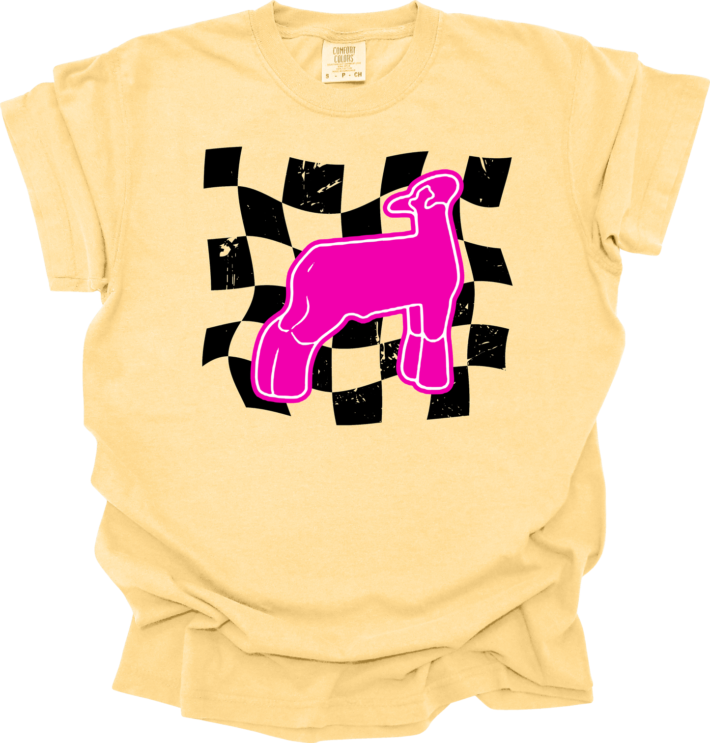 Show lamb checkered design