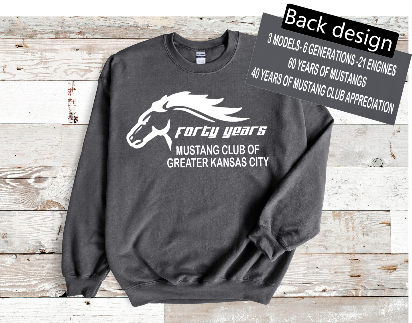 40 Year Anniversary Mustang Club Sweatshirt - evrytang and more