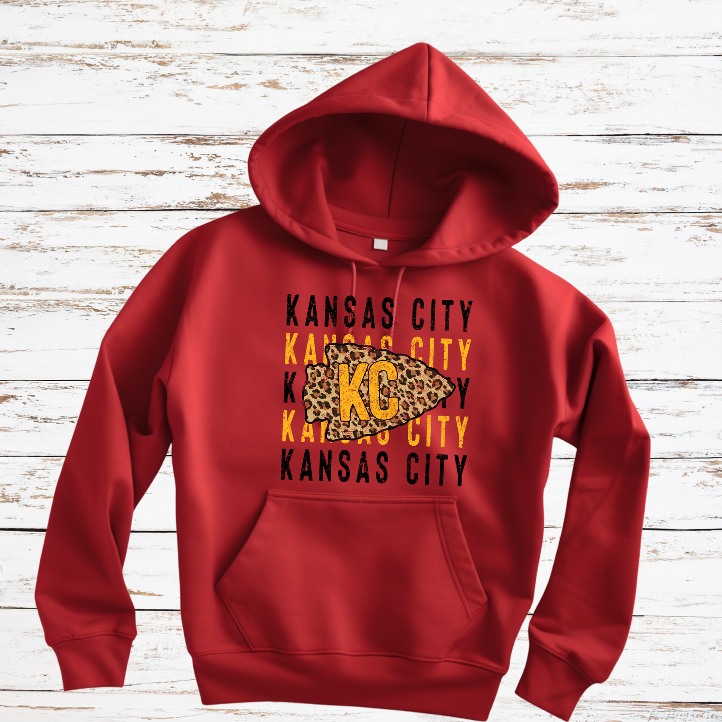Grunge design for Kansas City fans with a leopard arrowhead - evrytang and more