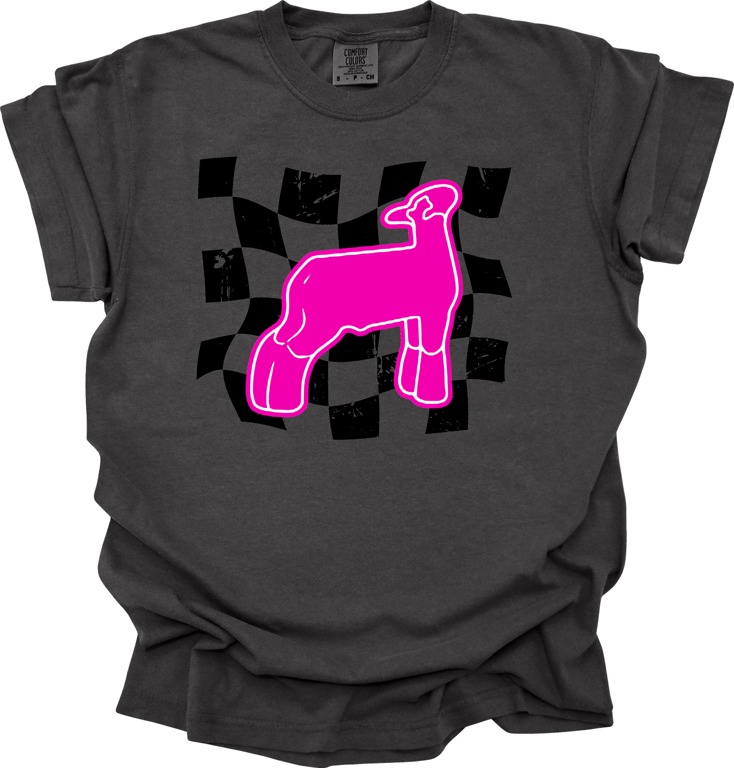 Show lamb checkered design