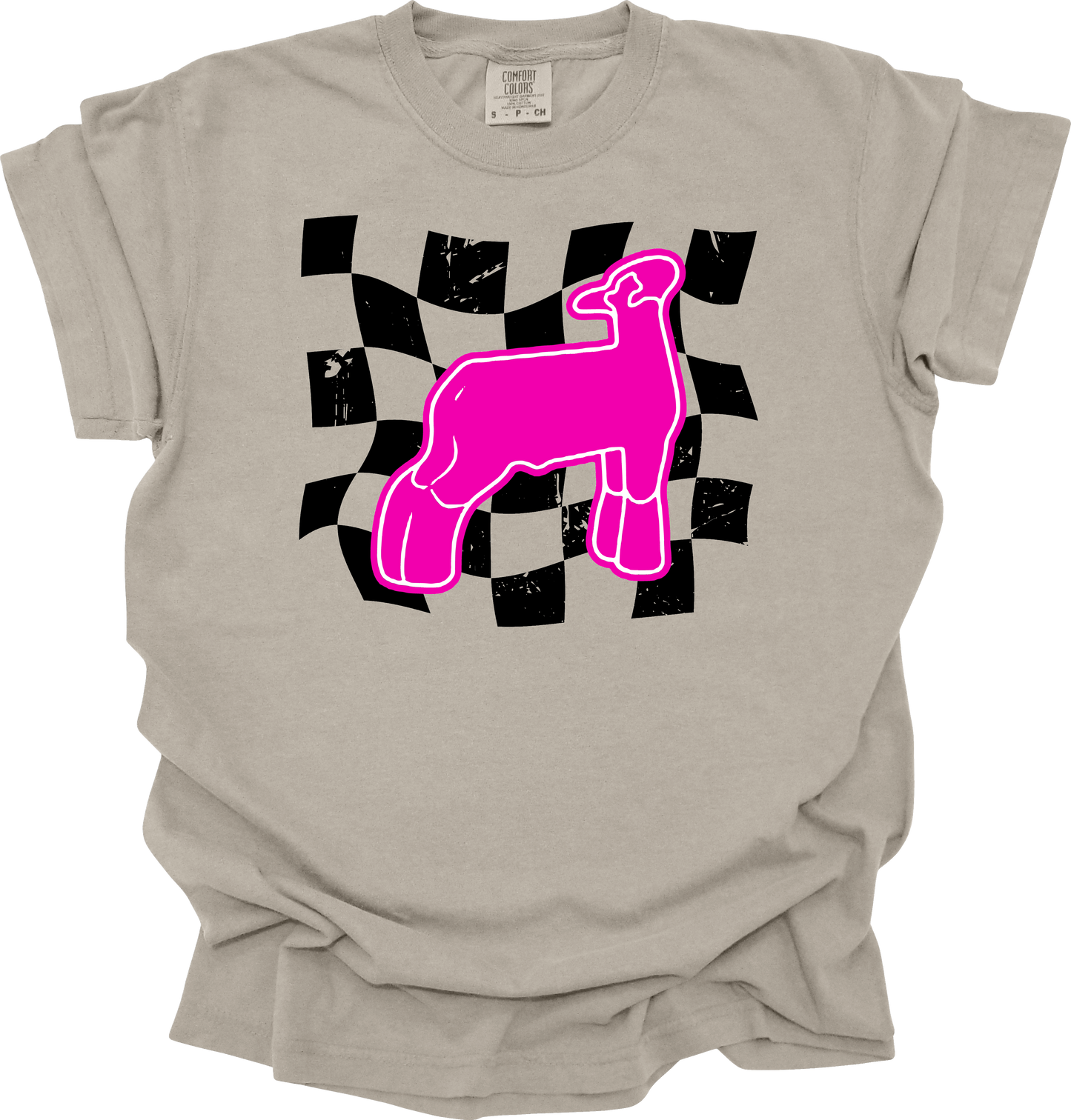 Show lamb checkered design
