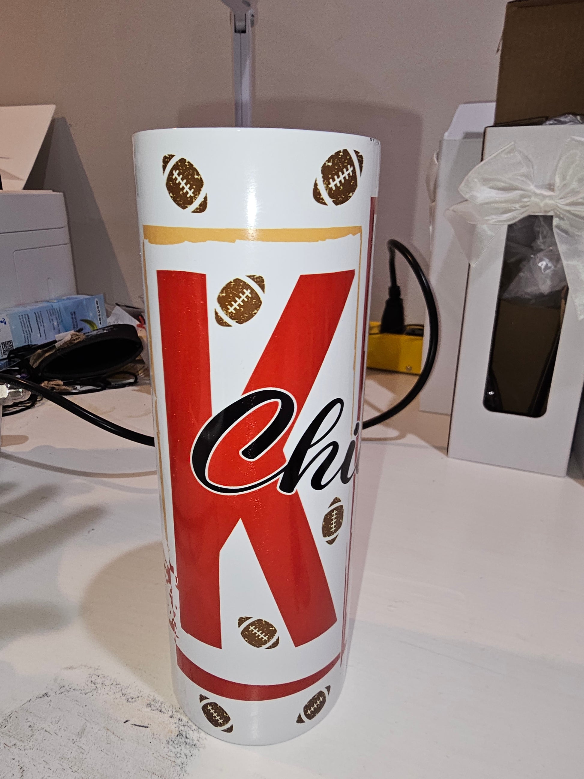 Chiefs football designs 20 oz Tumbler cups - evrytang and more