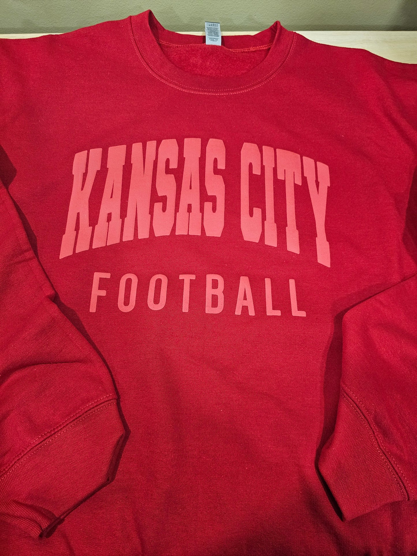 Bold puff print Kansas City Football design