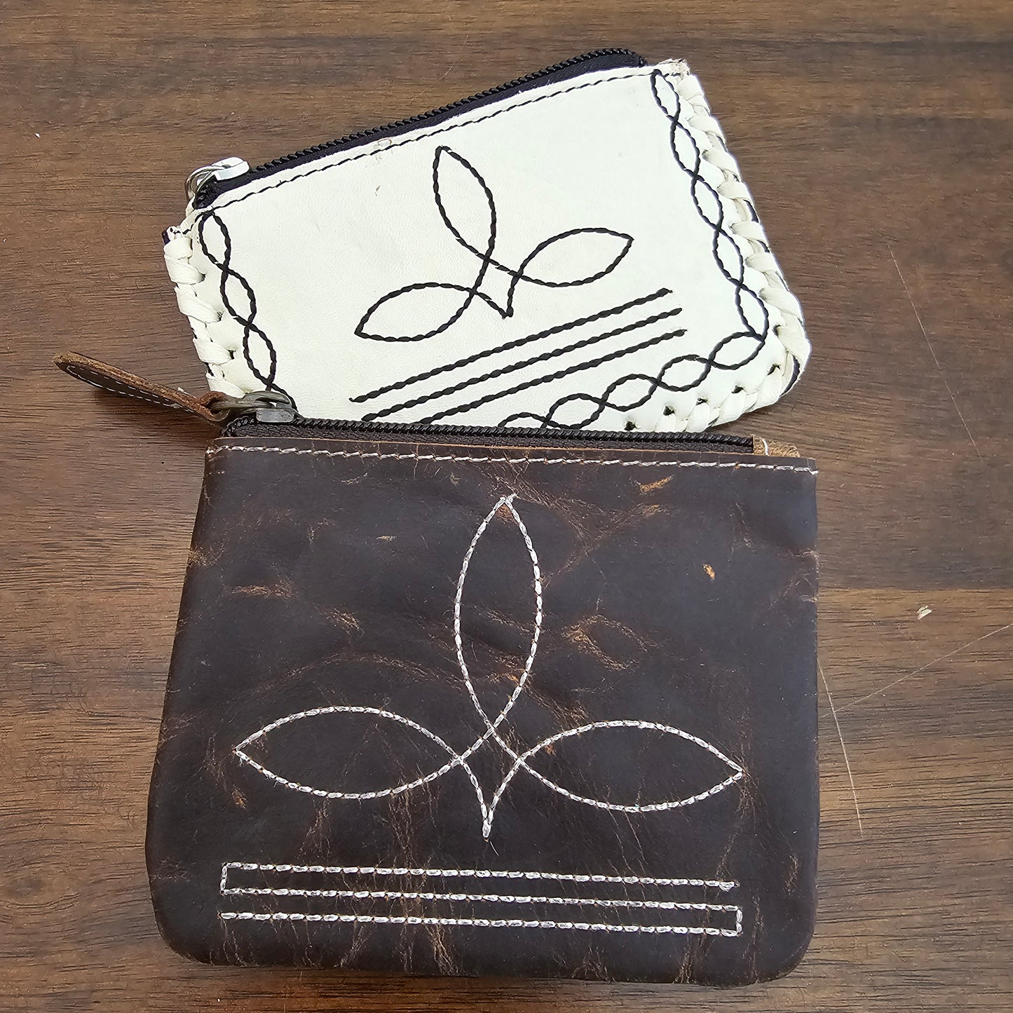 Leather coin purse