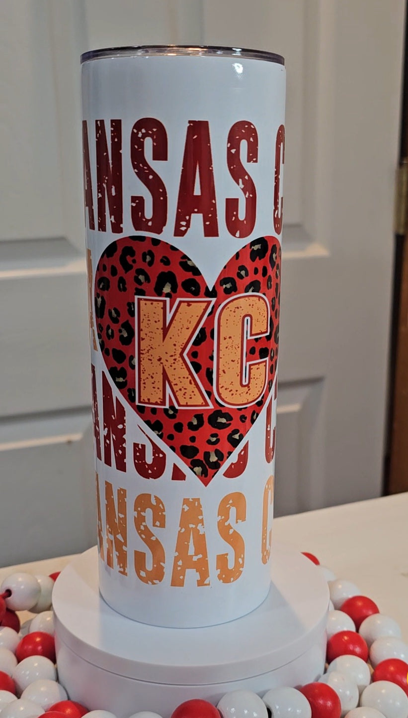 Chiefs football designs 20 oz Tumbler cups - evrytang and more