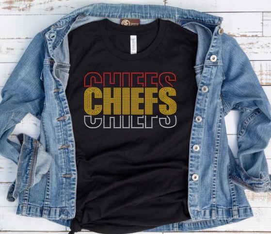 Rhinestone KC Football t-shirt