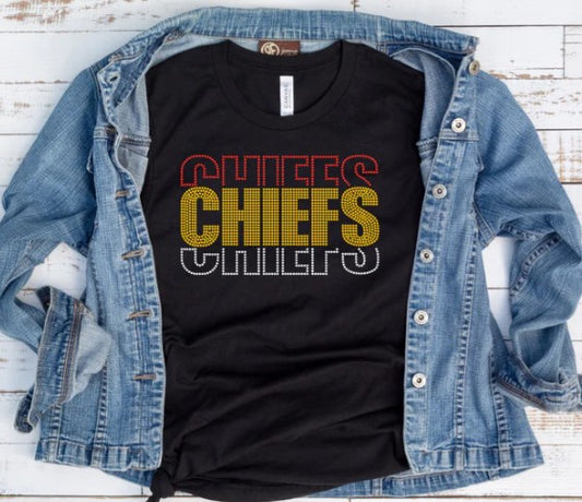 Rhinestone KC Football t-shirt