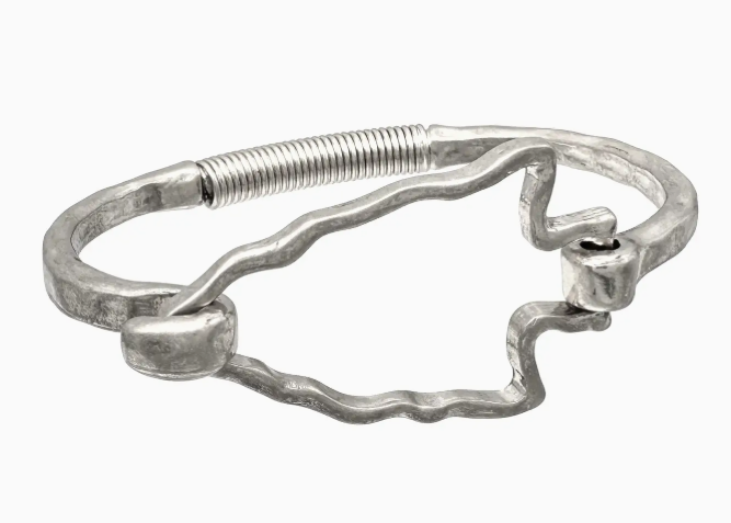 Arrowhead Cutout Bangle Bracelet