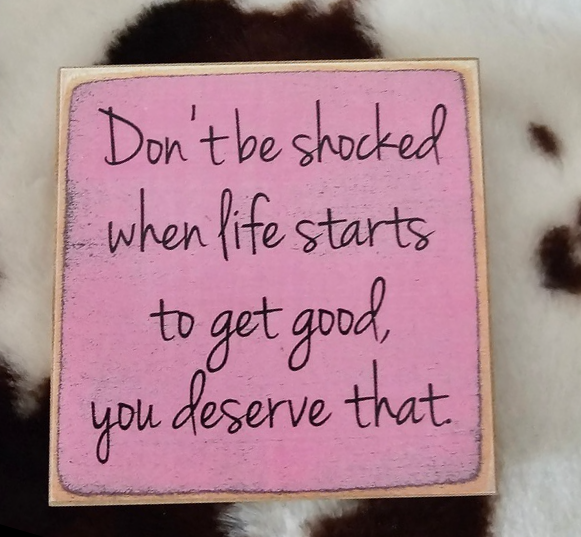 Don't Be Shocked-4X4 wooden sign