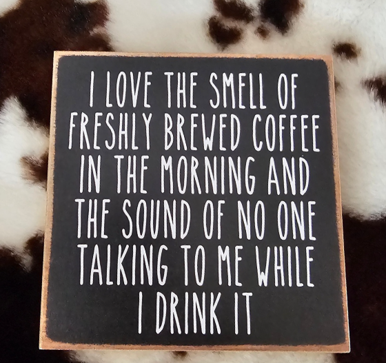 Love the Smell-5x5 wooden sign