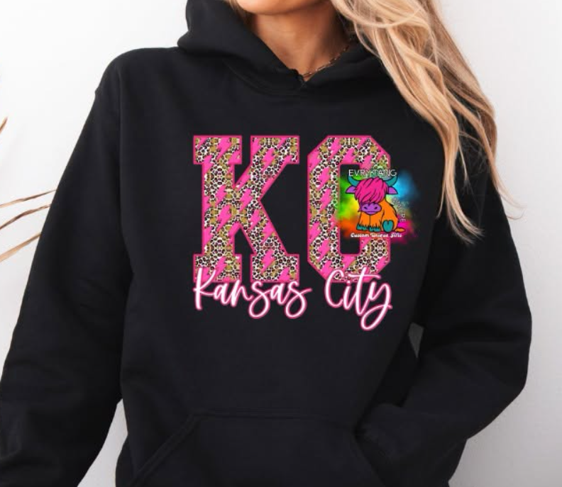 Leopard print KC Hoodie