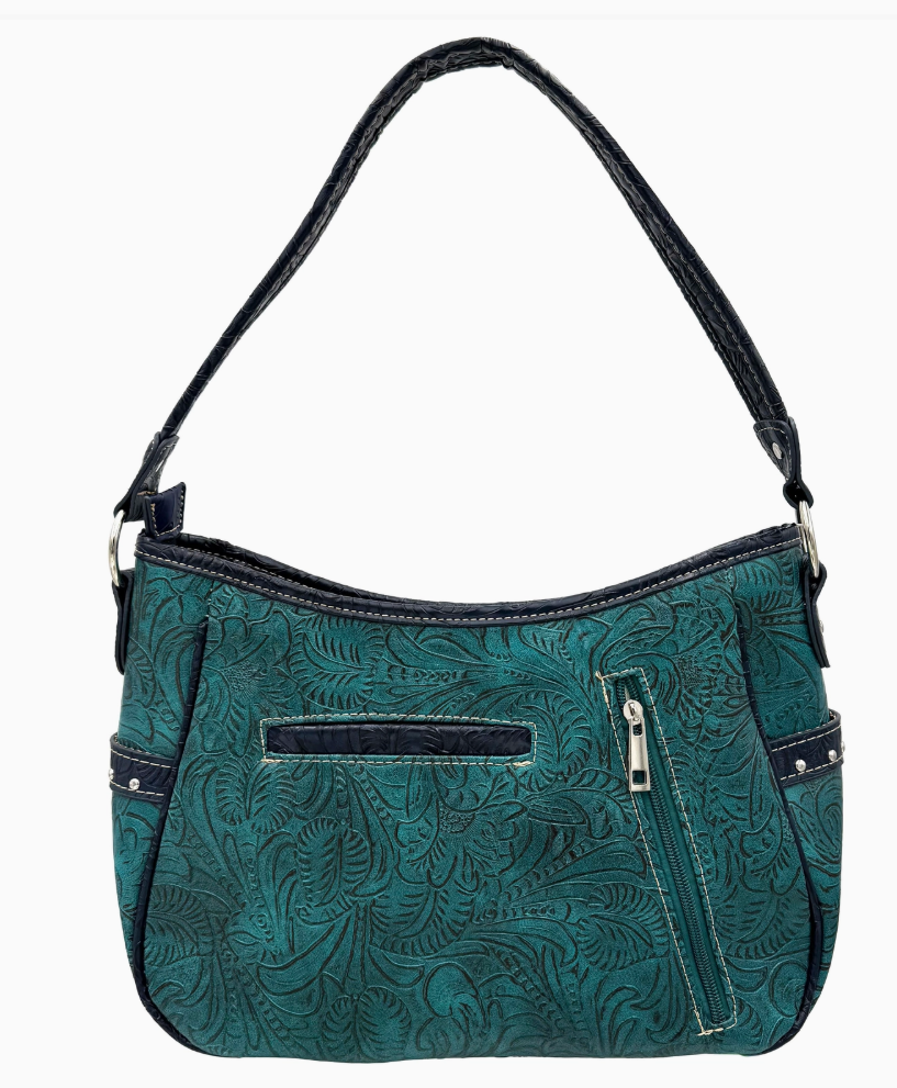 Concho Feather Western Handbag
