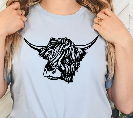 Highlander cow T shirt - evrythang and more