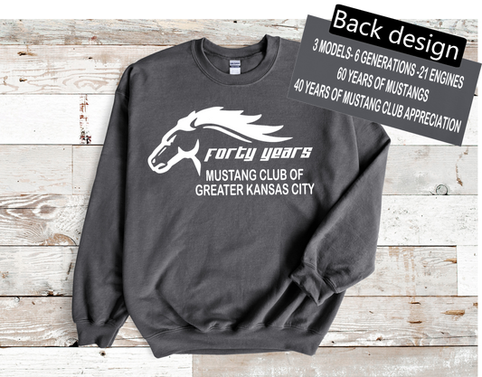 40 Year Anniversary Mustang Club Sweatshirt